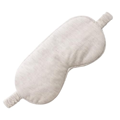 Augenmasken zum Schlafen, beige Schlafmaske aus Bio-Baumwolle, leicht und bequem, elastische Augenmaske zum Schlafen in der Nacht, auf Reisen,...