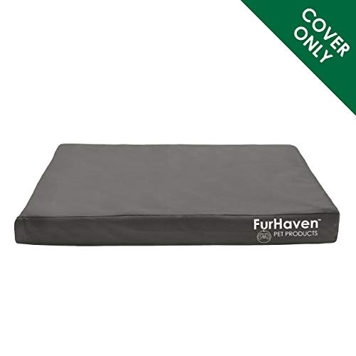 Furhaven CVR-21465657 Replacement Dog Bed Cover Water-Resistant Indoor/Outdoor Logo Print Oxford Polycanvas Mattress thumb #1