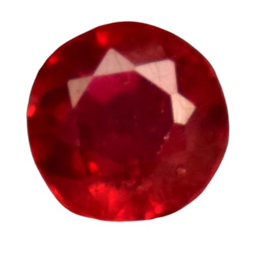 Rubis rouge naturel rond 6,82mm calibré pour sertissage bague et collier