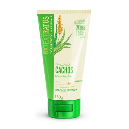 Finalizador Cachos Bio Extratus, babosa e Macadâmia, 150g