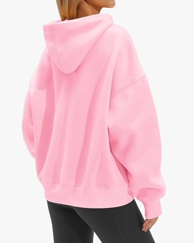 Stelle Women's Oversized Fleece Hoodie Printed Cuff Fall Sweatshirts - image 4