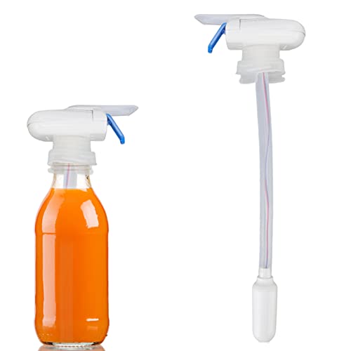 Dispensador automático de bebidas, dispensador de cerveza de agua alimentado por batería ABS, dispensador de leche para galón de nevera, puede evitar que la leche y la cerveza se desborden (Azul)