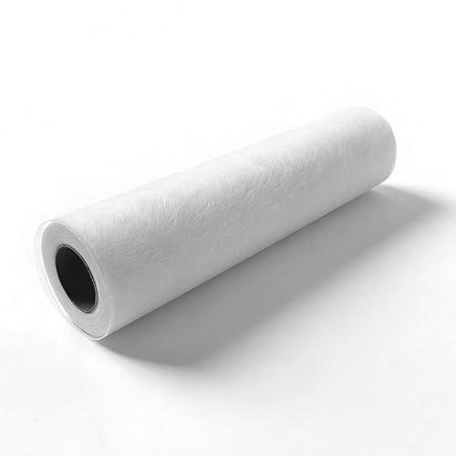QIDIWIN Double Sided Interfacing Fusible Iron-On Non-Woven Fusible Interfacing | Strong Durable Bond No-Sew Solution for Sewing & DIY Crafts | Lightweight Polyamide Web (White 13.78x10yd)