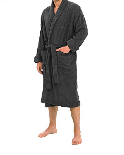 Marquess All-Cotton Bathrobe Thick Plush Cloth Housecoat Terry Toweling, Sweat Steaming Clothes Comfortable & Warm3