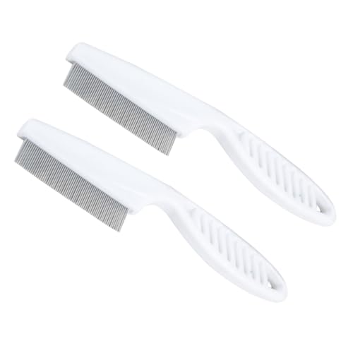 BESTonZON 2Pcs Pet Grooming Combs for Dogs and Cats Practical Hair Removers for Pet Hair Cleaning Non Slip Design for Daily Use and Bath