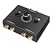 Produktbild UNSTINCER RCA Cinch Audio Switch 2(1)-In-1(2)-Out, Analog Stereo Umschalter mit Lautstärkeregelung Stummschalttaste, für Phono Kopfhörer Lautsprecher Bidirektional Sound Selector Schalter Splitter