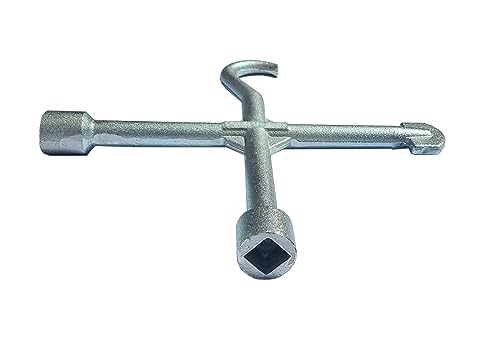 Aushebe- und Bedienschlüssel für Schachtdeckel SW 15/17, Vierkantschlüssel, verzinkt