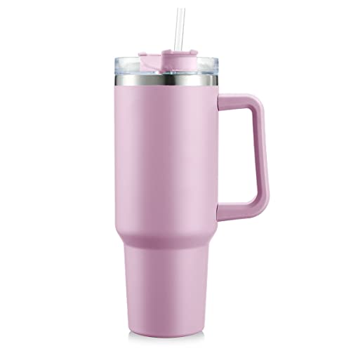 Hieleras, Sports E T EASYTAO | 40OZ Vaso Térmico de Acero Inoxidable, Taza Termica Frio y Caliente para Cafe con Tapa y Popote, Cepillo de limpieza, Termo Infusor de Vacío...