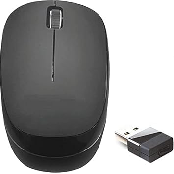 Bolte Wireless Mouse, Silent Buttons, 2.4 GHz with USB Mini Receiver, 1000 DPI Optical Tracking, Good Battery Life, Ambidextrous PC/Mac/Laptop - Colours May Vary