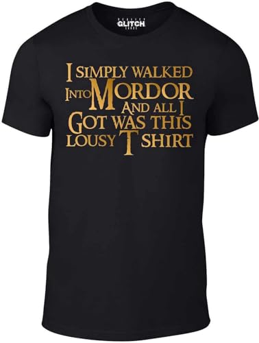 Photo de I Simply Walked Into Mordor Men's T-Shirt Gondor Elf Jrr Tolkien Rings Black S