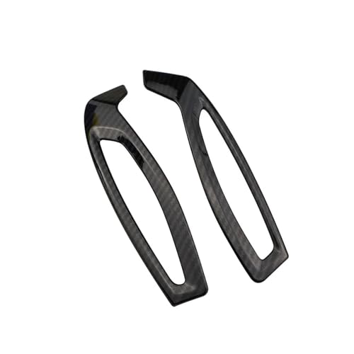 WTRBGVXKB 2 個 ABS 車フロント空調 AC ベントアウトレットカバートリムステッカートヨタ CHR C-HR 2016-2022 インテリアアクセサリーと互換性あり(Carbon black LHD)