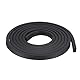 sourcing map Massiver Rechteckige Gummidichtung Streifen 5mm Breit, 3mm Dick, 1m Lang, Schwarz