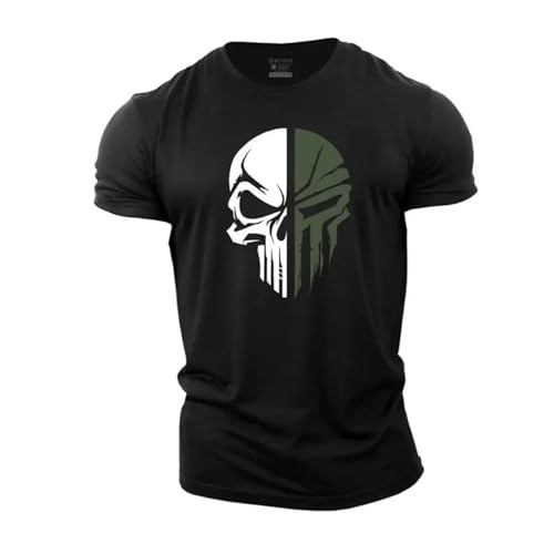 Bild: T Shirts Herren Pun.ish-er, Schnelltrocknendes Gym T-Shirt, Laufshirt Sportshirt mit Fitness, T-Shirt(Black,L) f�r 23,99 EUR (-21%) statt 31,69 EUR bei amazon.de