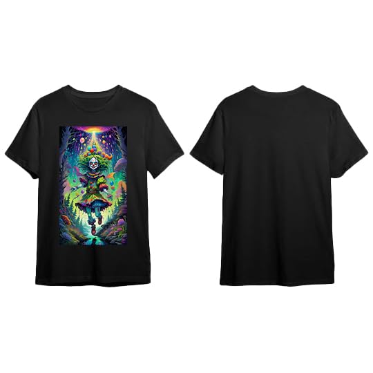 DigiProw Ghost Black Tshirt with jockers Halloween Ghost