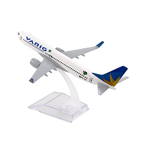Modèle d'avion 737 VARIG en métal 16 cm résistant pour collection sans usure - 4