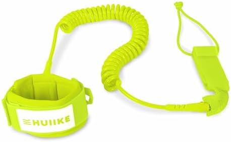 HUIIKE Leash Paddle Réglable en Spirale Leash Surf et Bodyboard S...