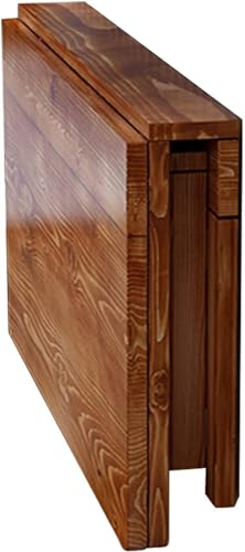 Mesa plegable montada en la pared, escritorio de hojas caídas que ahorra espacio para cocina y oficina en casa, estación de trabajo versátil de madera para laptop, opciones ajustables de 120 x 40 y 90