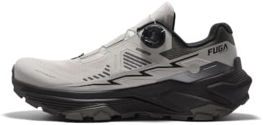 KAILAS Men's FUGA EX 3 BOA Trail Running Shoes Lightweight Slip Resistant Breathable Jogging Hiking Sneakers Pumice Gray/Dawn Gray 42.5