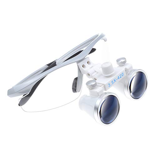 Aphrodite New Design Silver 3.5 X Surgical Binocular Loupes 420mm