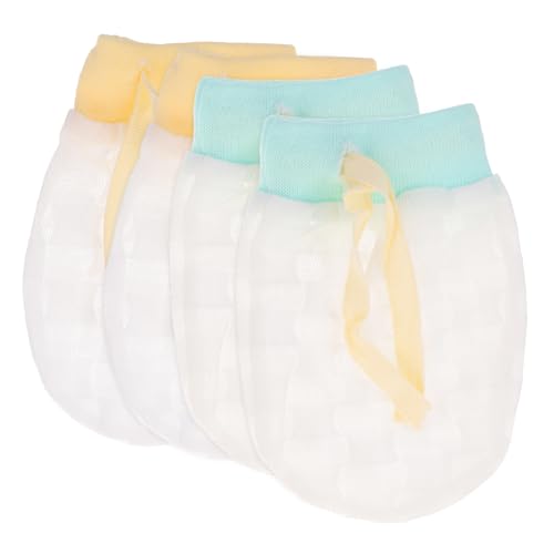 GLSTOY 2 Pairs Ice Silk Baby Gloves Newborn Toddler Mittens for Cold Weather Soft Breathable Mittens for Boys and Girls