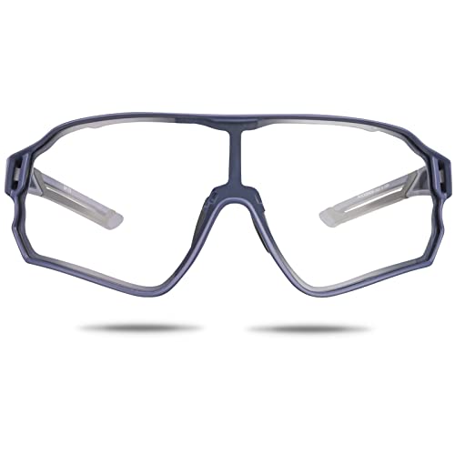 Image of ROCKBROS Photochromic Sunglasses for Men Cycling Sunglasses Sports Bike Glasses (Blue)