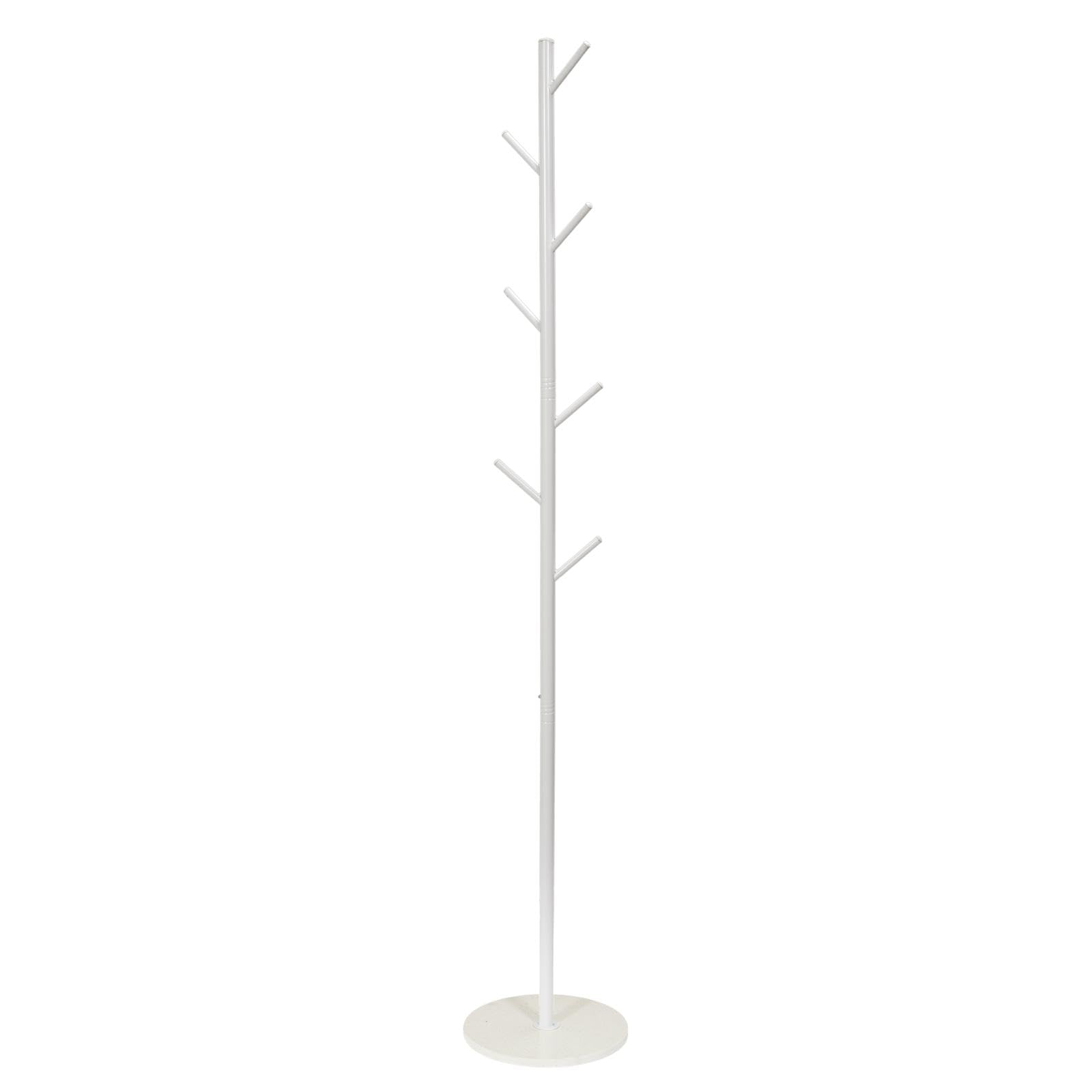 HOME DECO FACTORY, HD0442, Appendiabiti Bianco dal Design Moderno, Ideale per Cappotti e Accessori, Robusto e Facile da installare, Perfetto per Ingresso, Dimensioni 27x173x27 cm, Colore Bianco