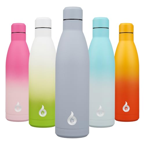 Image of BJPKPK 25oz Insulated Stainless Steel Water Bottles Reusable Metal Travel Sports Water Bottle Keep Cold and Hot,Mist Grey
