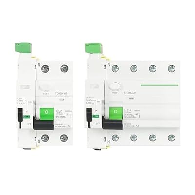 RCD RCCB Type AC Self-Reclosing Device Differential Circuit Breaker 2P 230V 6KA 63A 30mA