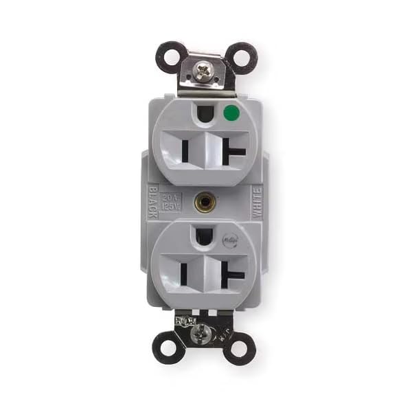20A Duplex Receptacle 125VAC 5-20R GY
