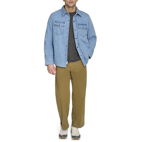 Levi's Men's Diamond Quilted Denim Shacket2