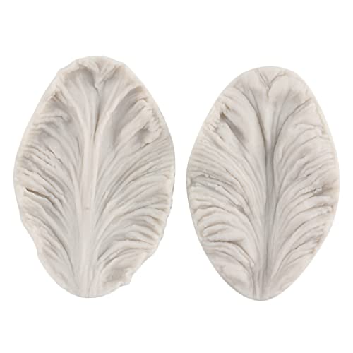 Teyoulin Gumpaste Flower Silicone Veining Molds Rose Veined Fondant Mold Gum Paste Peony Flower Mold Orchid Plumeria Leaf Mold For Sugar Cake Decorating Candy Polymer Clay Set Of 6 #TOP2