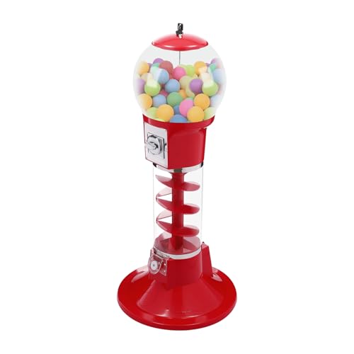 Vending Machine, 300 Capsule Toys Bulk Large Vending Machine Candy Vending Machine for 1 Dollar Coin, 43.31Inch Tall Cylindrical Gumball Dispenser Machine w/Keys for Selling Small Twister Balls
