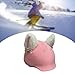 rockible Cat Ears Snow Ski Helmet Cover Helmets Accessories Creative Lovely Keep Warm Multifunction Funny Skiing Ski Helmet Decoration, White Pink