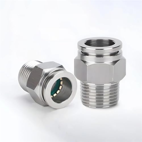 Connecteur pneumatique coudé SL 8-04 mâle 1/2 pour tuyau de 8 mm