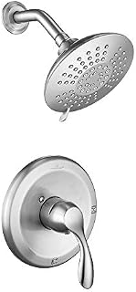 HOMELODY Shower Faucet Set Pressure Balancing Shower Trim Kit (Valve Included) Single-Function Shower