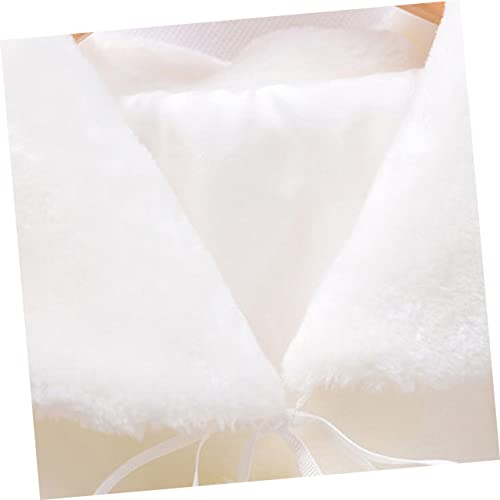 Flower Warm Tippet Winter Dress for Costumes Shawl Wrap Coat Girl Cape Outfits First Shoulder Flower2