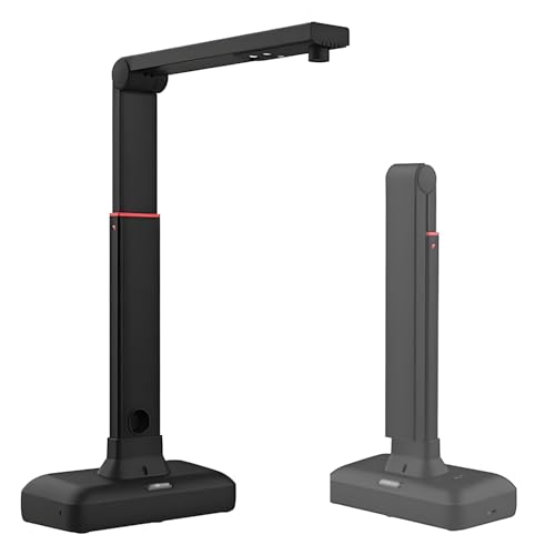 QuinteZhenTially Scanner Libri Soffitto,Scanner Libri Grande Formato A2,Scanners Fotocamere Documenti 23mp,Riconoscimento Testo Ocr & Altezza Regolabile,per Aule,Lezioni Remote,Ufficio Istruziones