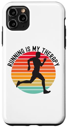 Running is My Therapy �W���K�[ �����j���O ���g���T���Z�b�g �X�}�z�P�[�X iPhone 11 Pro Max �p