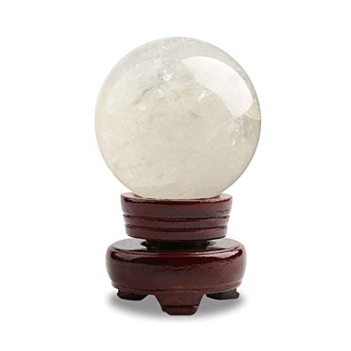 Feng Shui Ornaments White Crystal Ball Glass Office Lucky Special Polished Gift Decoration Witchcraft
