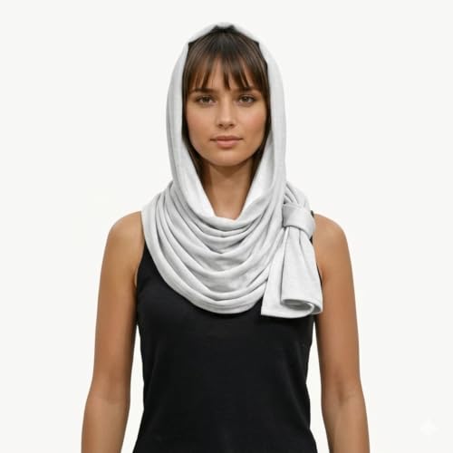 Image of EMF Scarf 5G RF Shielding Clothing - Silver Fabric