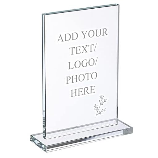 Wanapix | Trofeo Personalizado con Nombre y Texto | Cristal Grabado (Escala de Grises) | Premio Personalizado | Rectangular 12x19 cm | Incluye Estuche para Guardar | Diseño 100% Personalizado | Ya disponible en tu tienda friki favorita! En mundofriki.es!