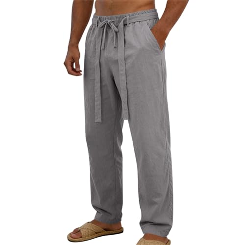 Pantalon en lin homme respirant contre la transpiration pour la plage