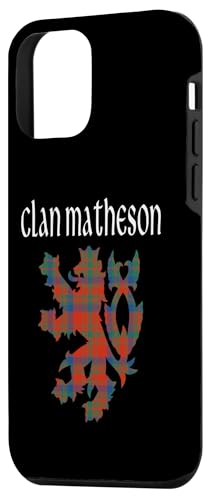 Image of iPhone 12 mini Clan Matheson Tartan Scottish Family Name Scotland Pride Case