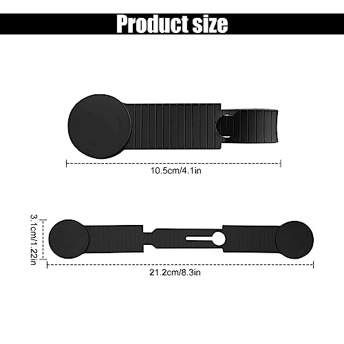 SAVITA Hutclip, Tragbarer Magnetischer Huthalter Silikonkappenclip für Reisetaschen Körbe Handtaschen Geldbörsen Outdoor Reisen Freihändiges Hutzubehör (Schwarz)