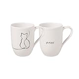 villeroy & boch made in france-saar economic union Lieferumfang: 1x Villeroy & Boch - Statement Becher-Set Cat 2tlg. (280ml), Material: Premium Porzellan, Farbe: weiß, (Art.Nr. 10-1621-8409)