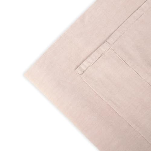 Image of Terra Pink Percale Cotton Cooling Bedsheet Set - 100% Cotton, Soft & Breathable, Bedsheet 106x106 in + Pillow Covers 18x27 in, Premium Bed Linen for All Seasons