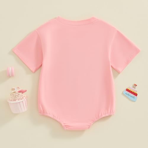 Baby Birthday Girl Boy Outfit I'M The Birthday Girl Print Bodysuit Romper Shirt One Piece Clothes for 1 Year Old Baby3