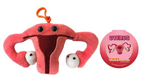 GIANTmicrobes Uterus Plush Keychain, Uterus Plush, Hysterectomy Gifts, Endometriosis Awareness, Feminist Gifts, Fertility Gift, Get Well Gift, Bag Charms