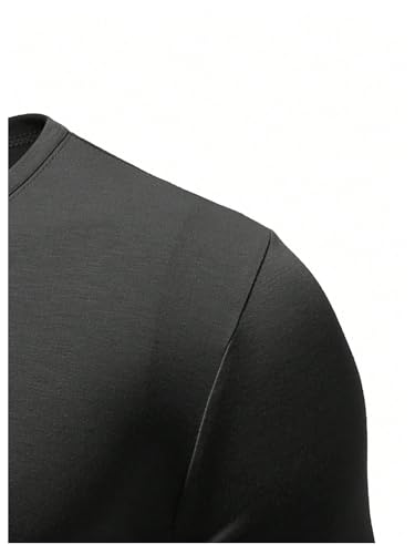 WDIRARA Men's Distressed American Flag Graphic Henley T-Shirts Long Sleeve Casual Basic Tee Tops3