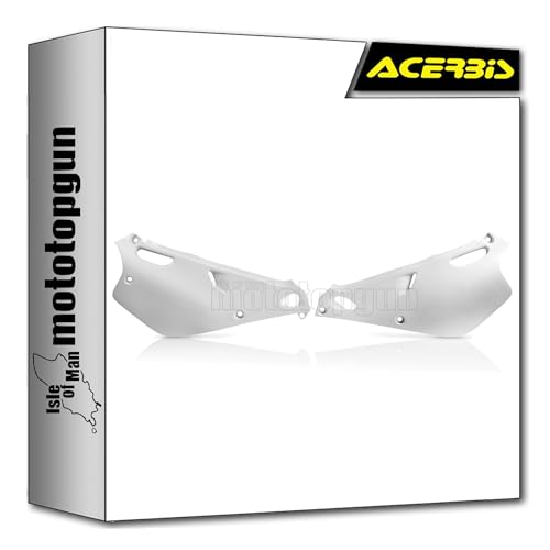 Side panels blanc Yamaha YZ 80 idéal pour remplacer les plastiques d'origine usés